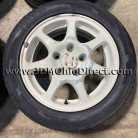 JDM EK9 Civic Type R White Wheels and Tires